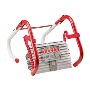 2-Story Fire Escape Ladder with Steel Anti-Slip Rungs